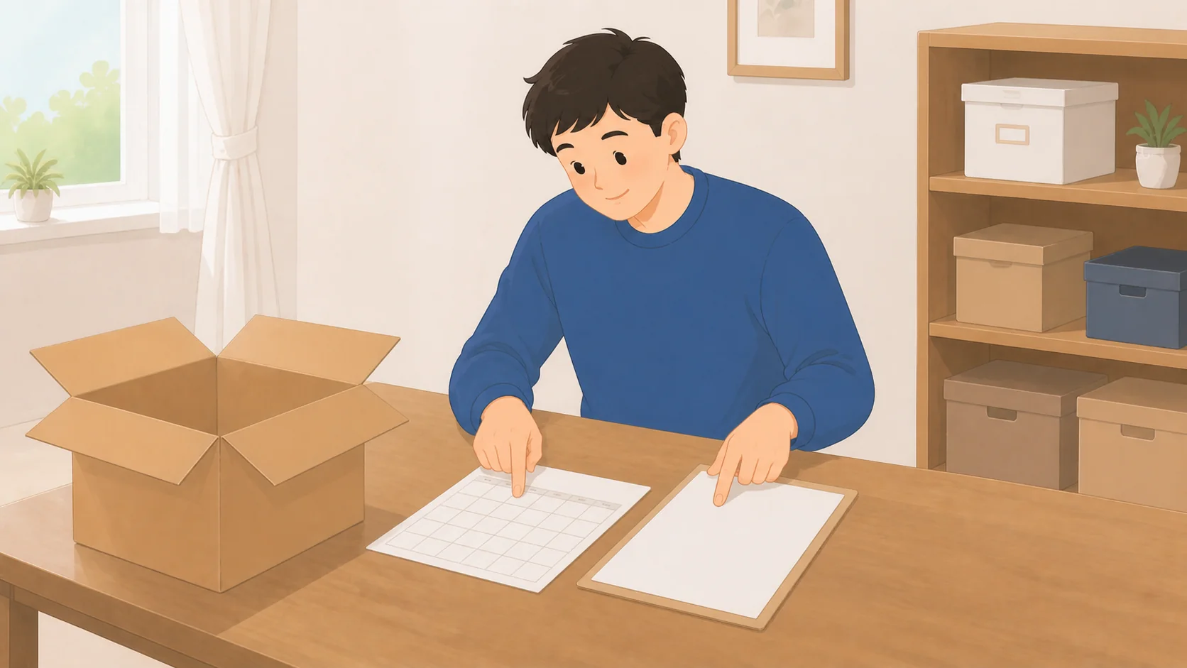 トランクルームを1ヶ月だけ借りるなら？短期利用できる2社と料金比較で大きさや保管条件を確認するイラスト