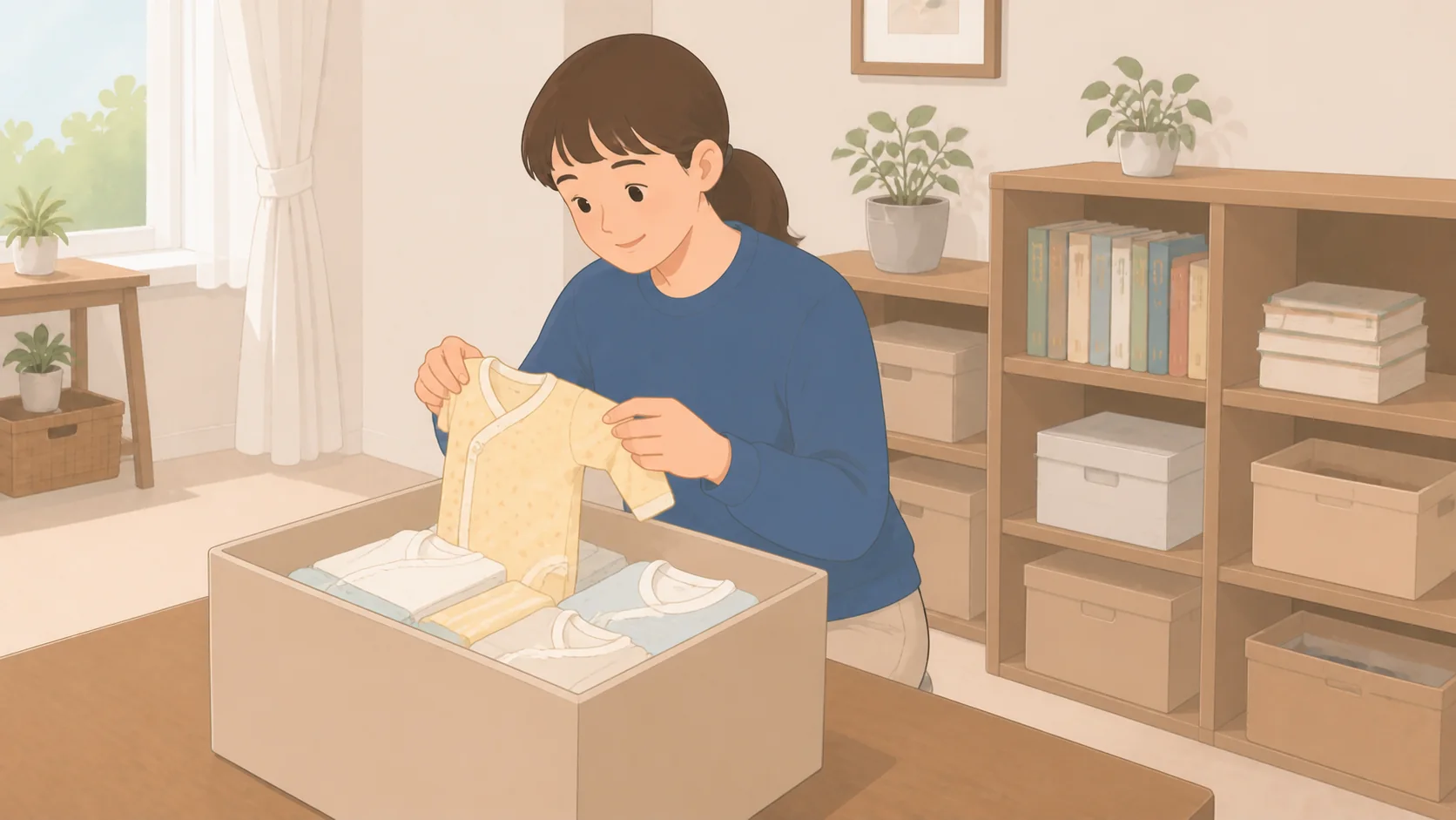 ベビー用品の保管はどこに預ける？次の子まで残す物の選び方で保管前に確認するポイントのイラスト