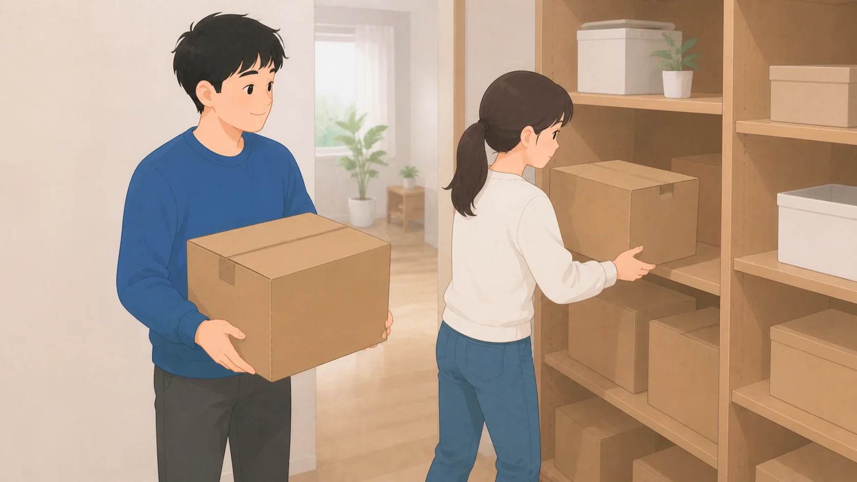 引っ越しの一時保管はどこに預ける？1〜2か月の総額比較で保管前に確認するポイントのイラスト