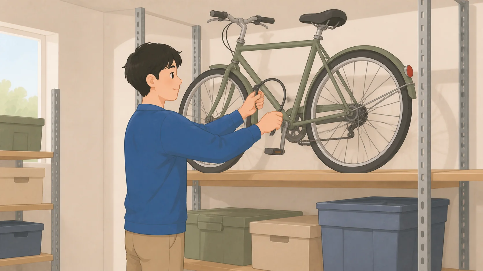 自転車の保管はどこに預ける？屋内型と屋外型の料金比較で保管前に確認するポイントのイラスト