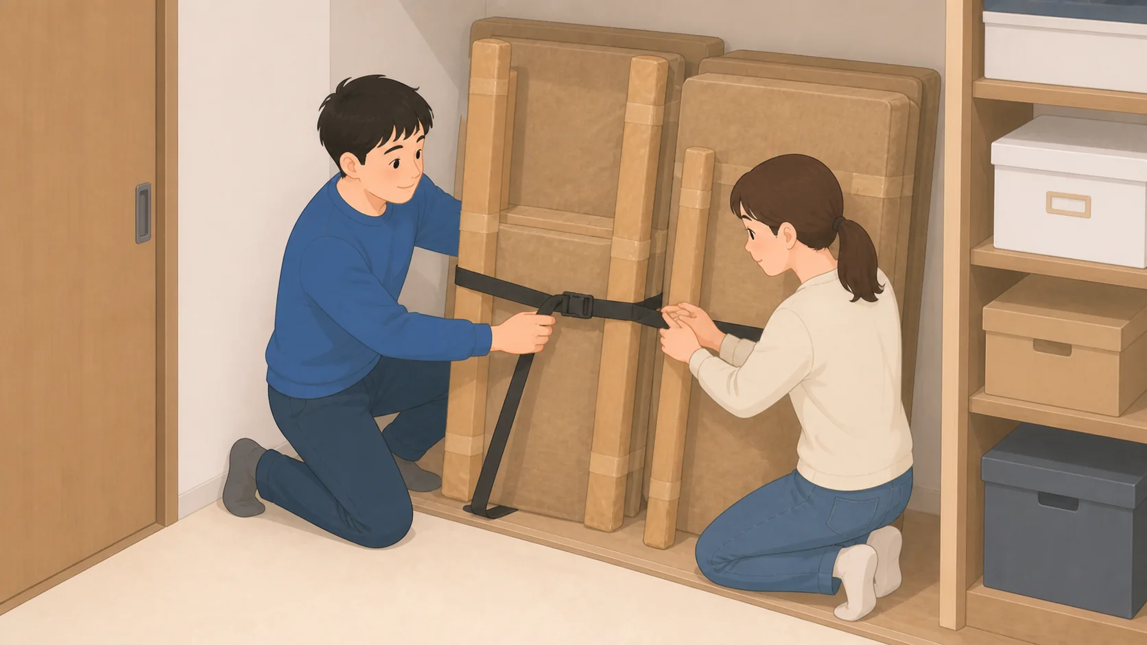 家具の保管はどこに預ける？必要な広さと1年の総額比較で保管前に確認するポイントのイラスト