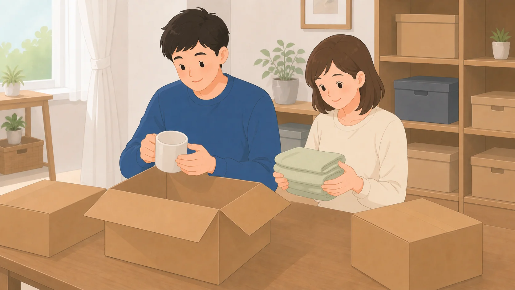 海外赴任・長期出張の荷物保管｜2〜3年の総額を計算するで保管前に確認するポイントのイラスト