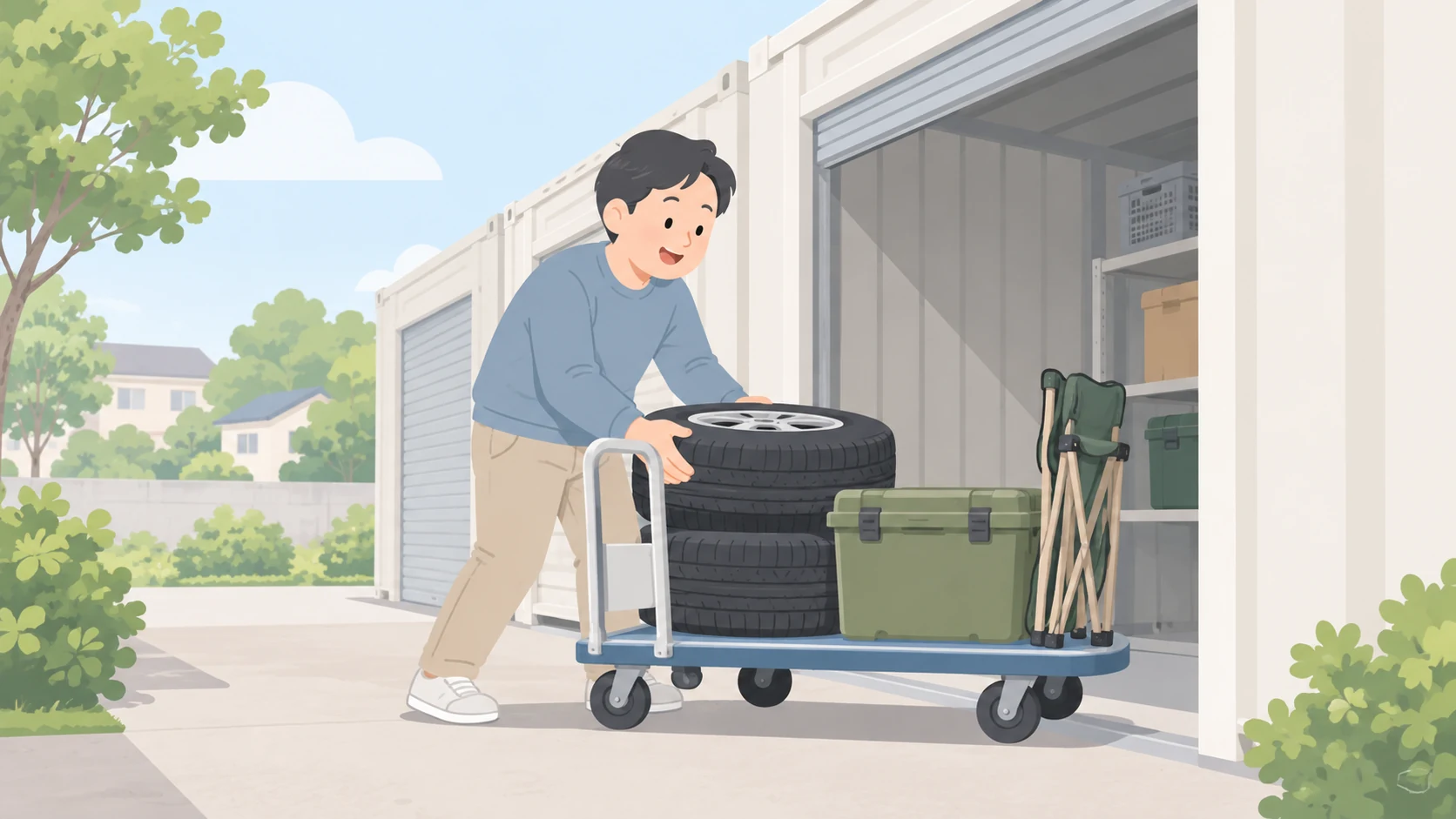 仙台の安いトランクルームは?50物件・328室の料金相場を実測で保管前に確認するポイントのイラスト