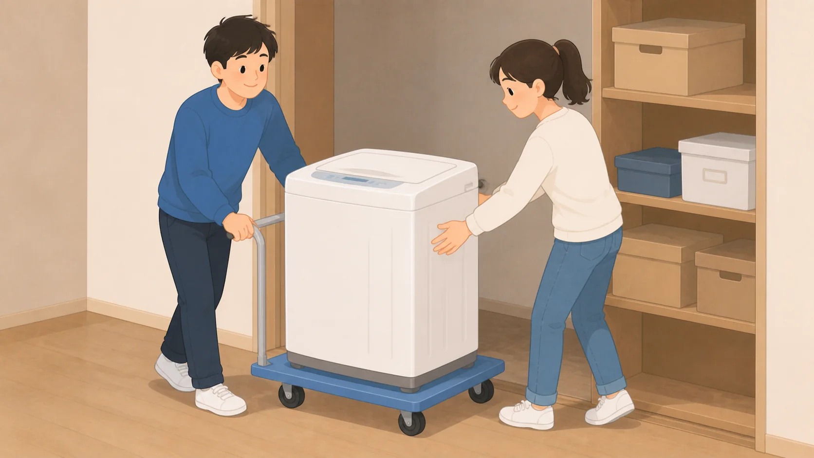 洗濯機の保管はどこに預ける?水抜きと預け先の選び方で保管前に確認するポイントのイラスト