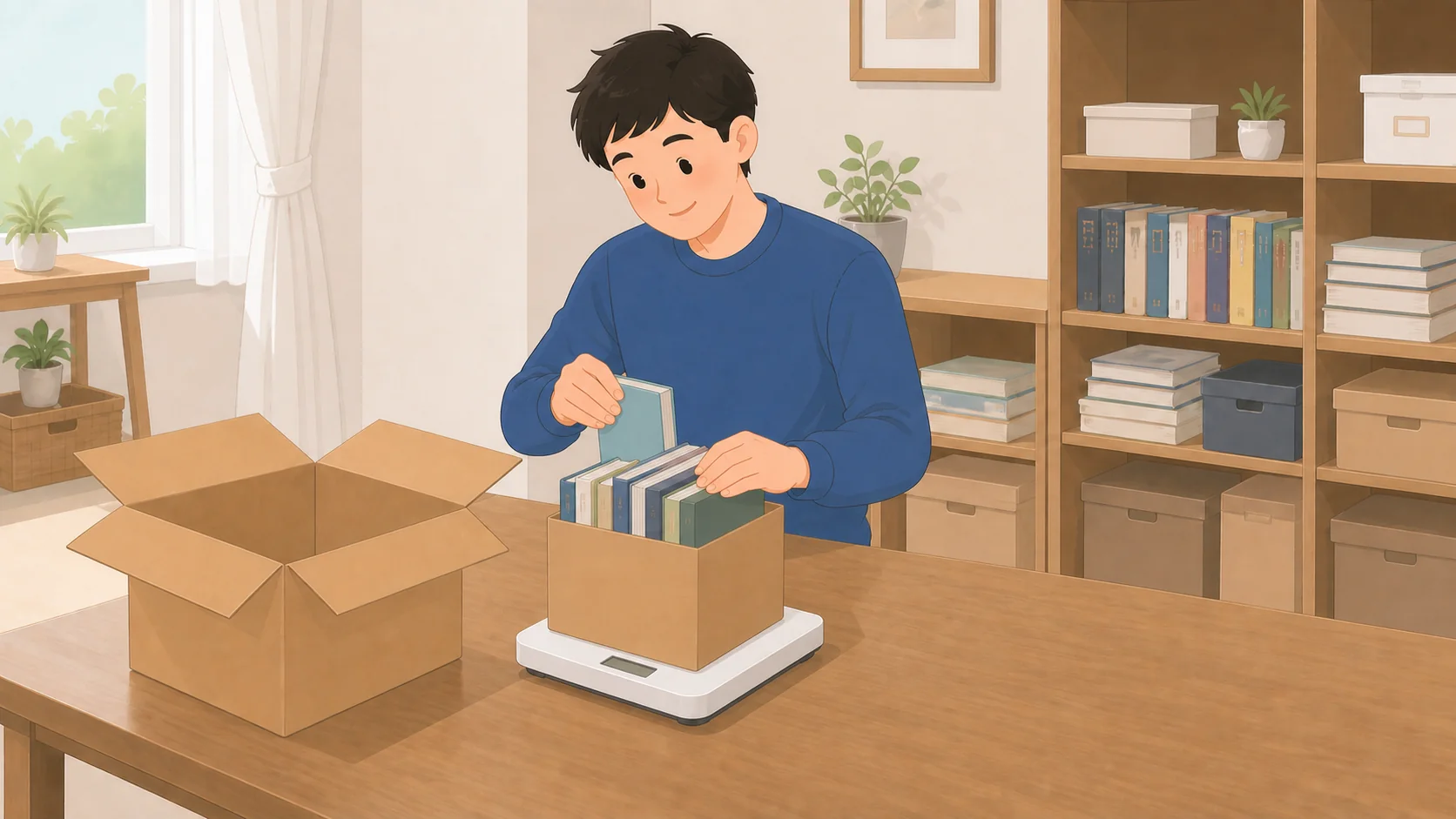 minikuraの料金と評判｜1年以上の保管で箱の取り出し送料無料を利用する流れの説明イラスト