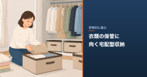 衣類の保管に向く宅配型収納｜写真管理とハンガー保管の料金比較