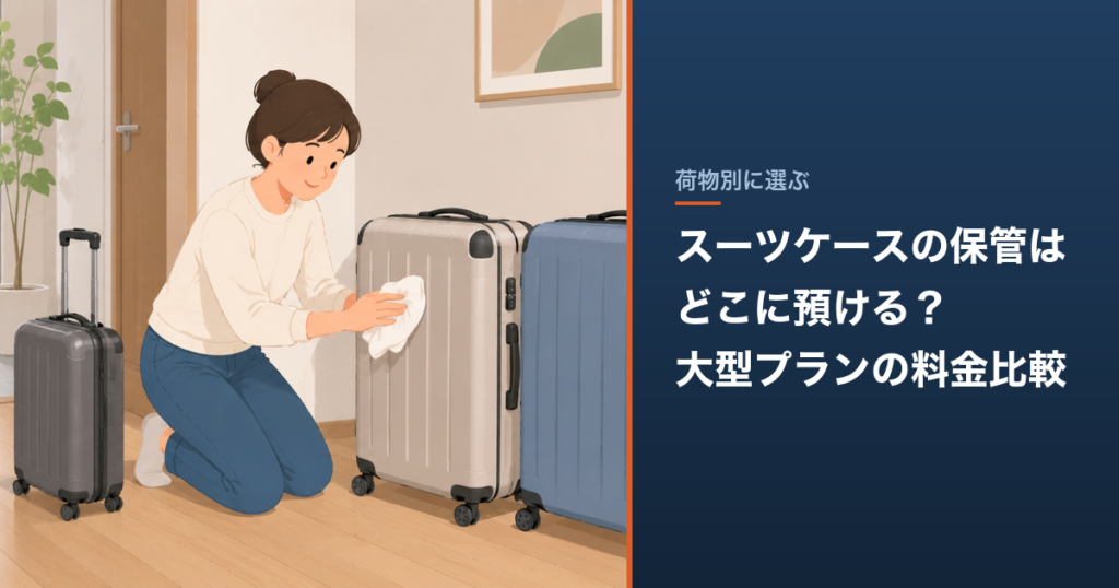 スーツケースの保管はどこに預ける？大型プランの料金比較